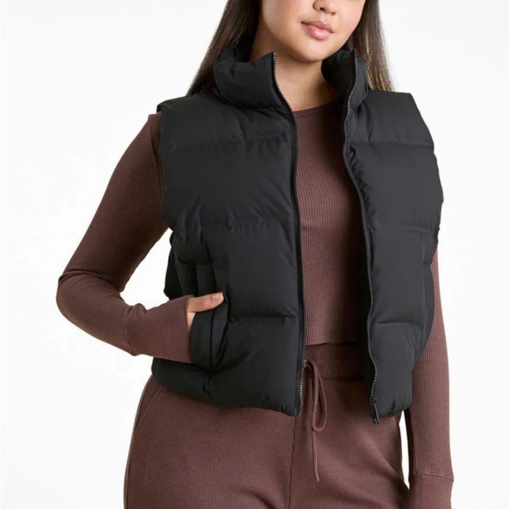 Nuuds Black Quilted Black Puffer Jacket Vest. XS. Worn once! Sold out!